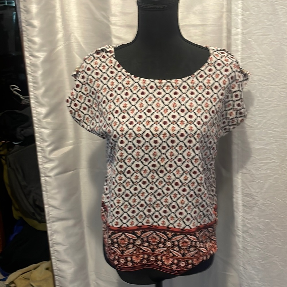 Floral print blouse by iris size m